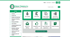 Desktop Screenshot of great-yarmouth.gov.uk